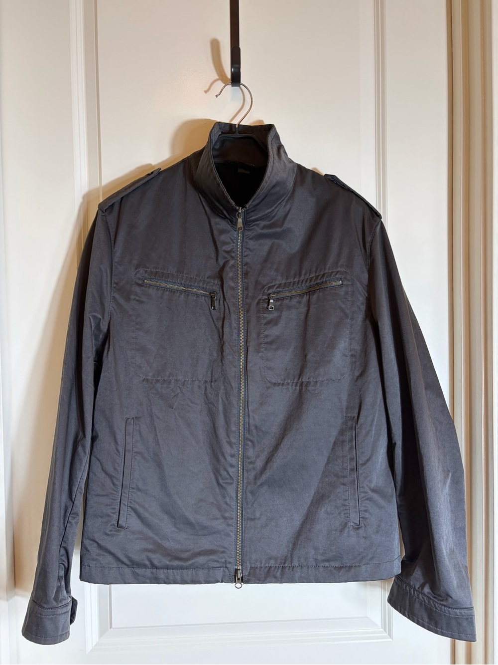 Banana Republic Men's Field Jacket - Charcoal Gray
